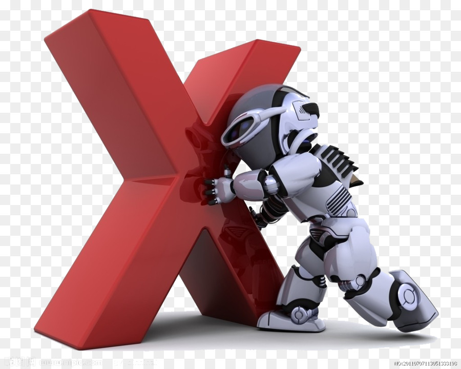Robot Stock-Fotografie - Drücken Sie eine Buchstaben x Roboter