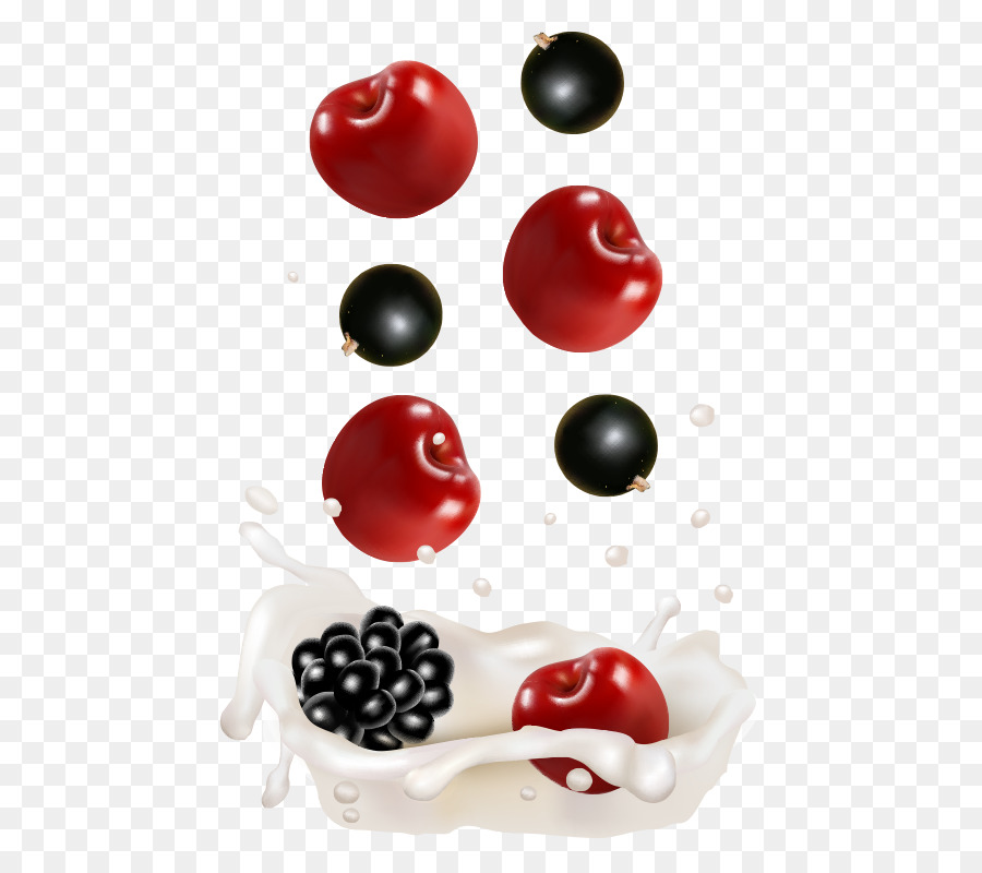 Nước hoa quả Sữa trái Cây - Blackberry trái cây anh đào sữa véc tơ
