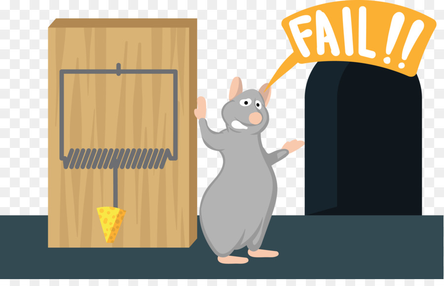 Ratto Trappola Per Topi Illustrazione - Cartone animato del mouse