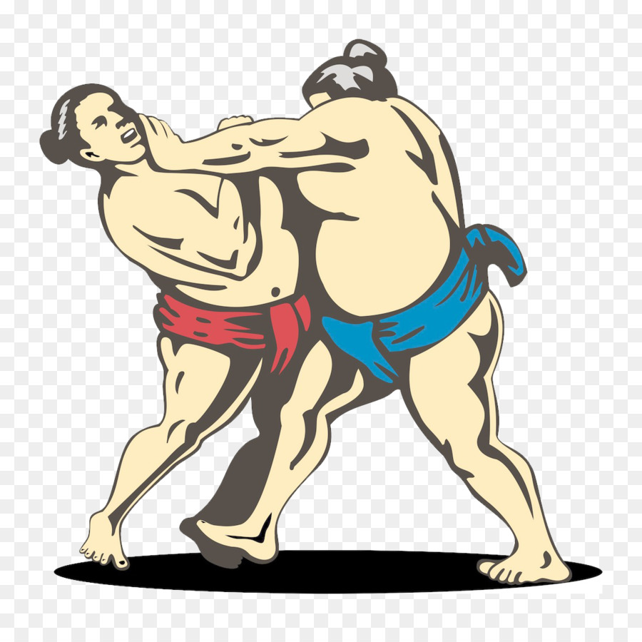 Sumo-Wrestling-Stock illustration, Stock-Fotografie - Cartoon-sumo-Ringer
