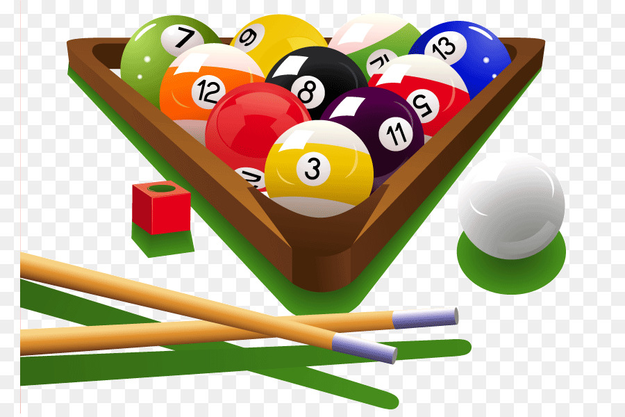 Biliardo Snooker Pool Cue stick palla da Biliardo - Biliardo vettore di movimento