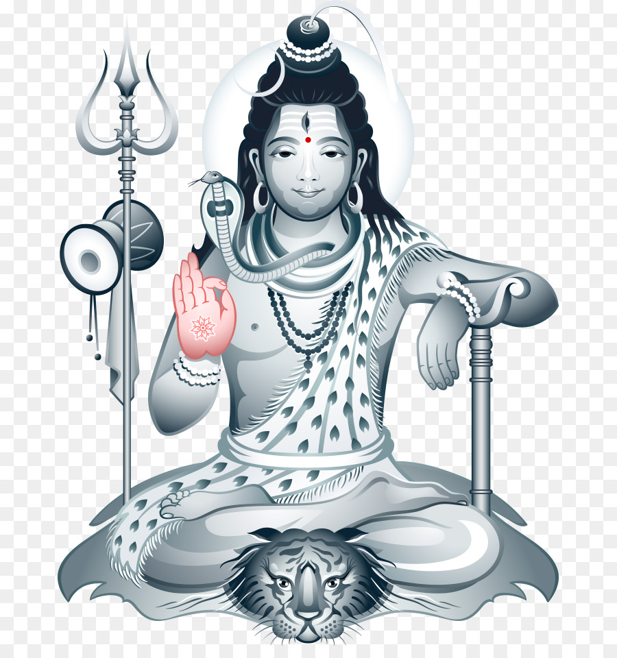 Shiva Ganesha Clip-art - Vektor-Silber-Statuen