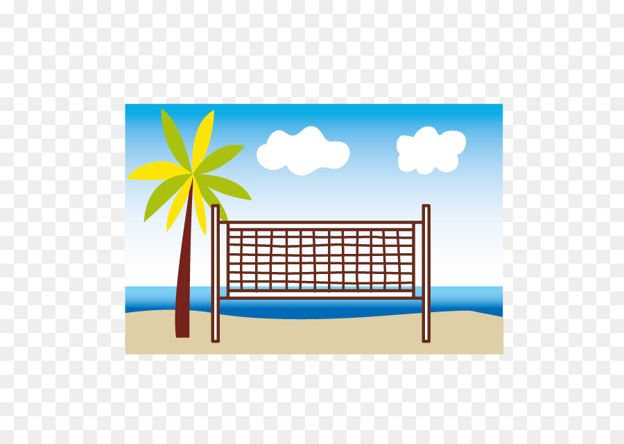 Beach volley Illustrazione - beach volley net