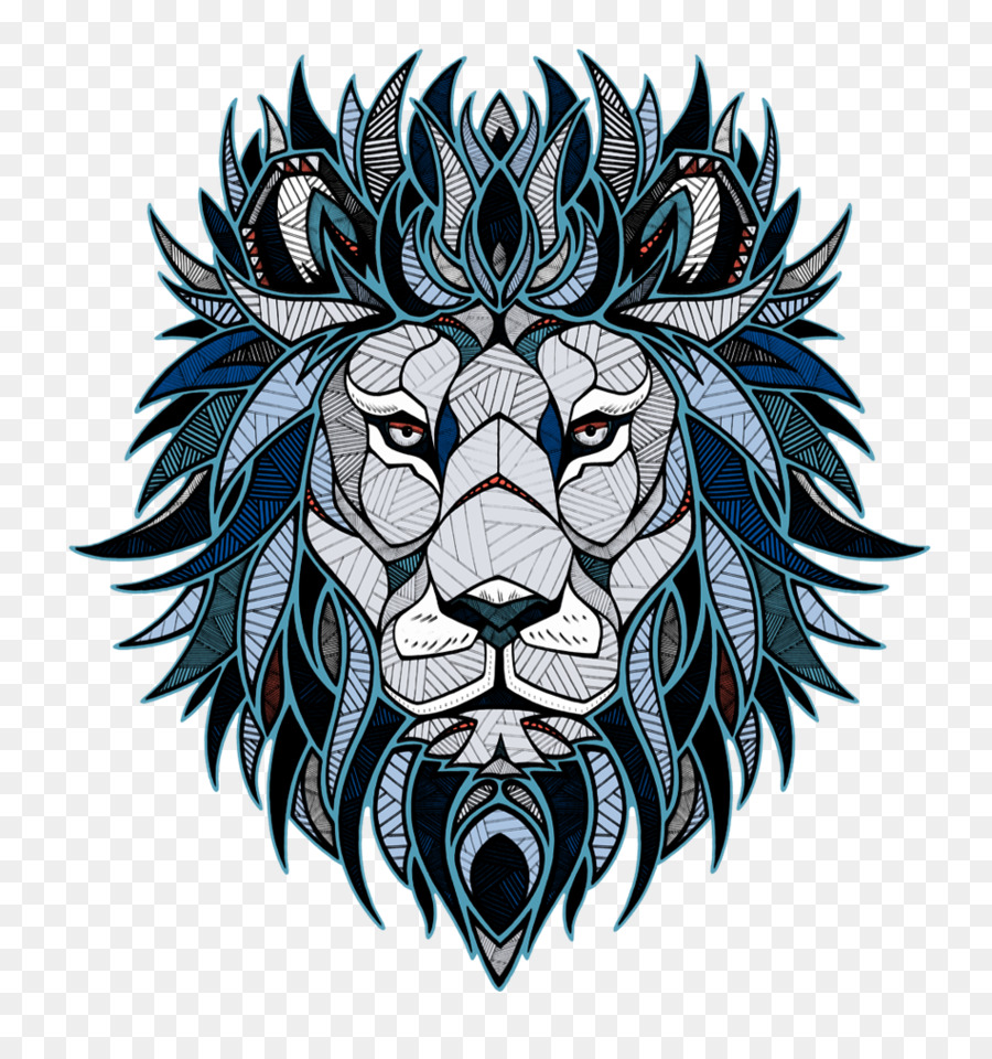 Lionhead coniglio T-shirt Logo - creative testa di leone modello