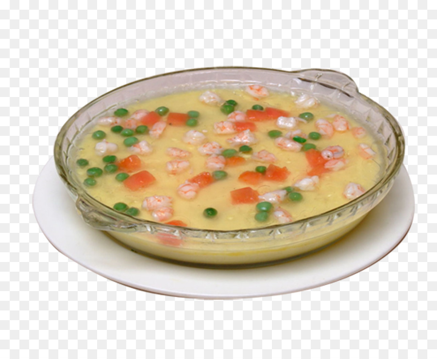Mais zuppa di uovo Fritto Cinese al vapore, uova - gamberi uovo