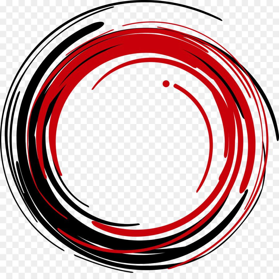 Wynwood Cantiere Clip art - Vettore cerchio rosso Inchiostro