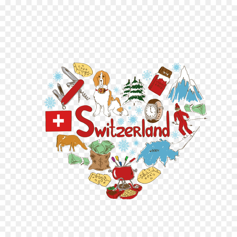 Schweiz, Fondue, Schweizer Küche Clip-art - Die Schweiz Elemente Abbildung