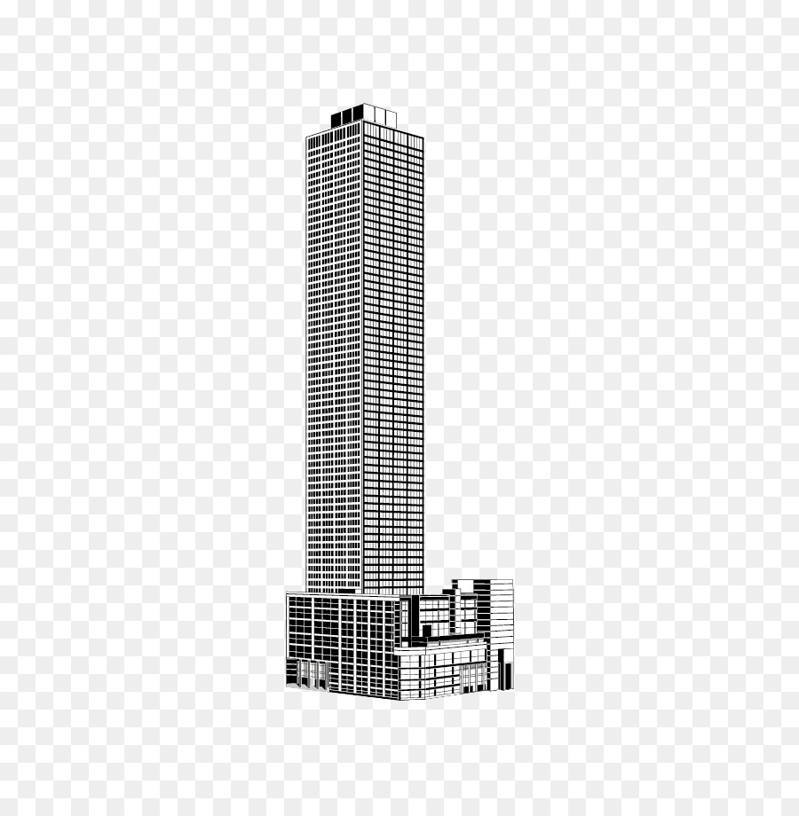 Wolkenkratzer Kor, Ost-Aserbaidschan Schwarzen und weißen High-rise building - Welt Der Wolkenkratzer