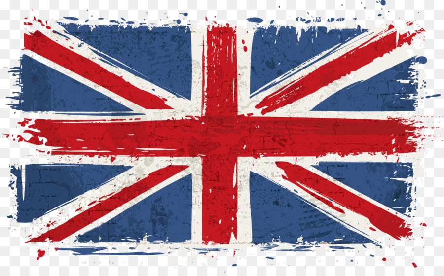 Bandiera del Regno Unito, il sistema di Scarico Bandiera del Canada - Vector retrò bandiera Britannica