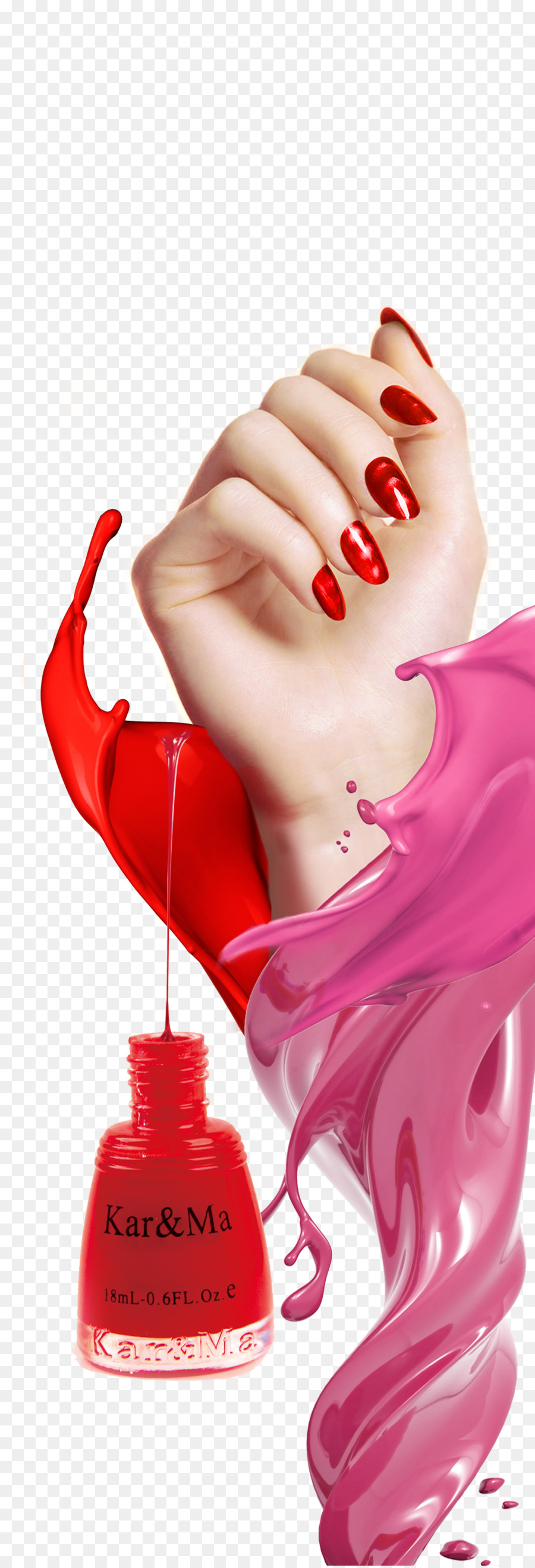 Nail art Poster di smalto per Unghie Manicure - manifesto creativo dello smalto per unghie