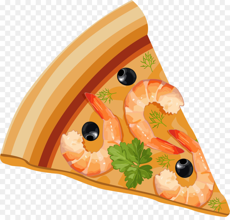 Pizza Essen Clip art - Gelbe Garnelen-pizza