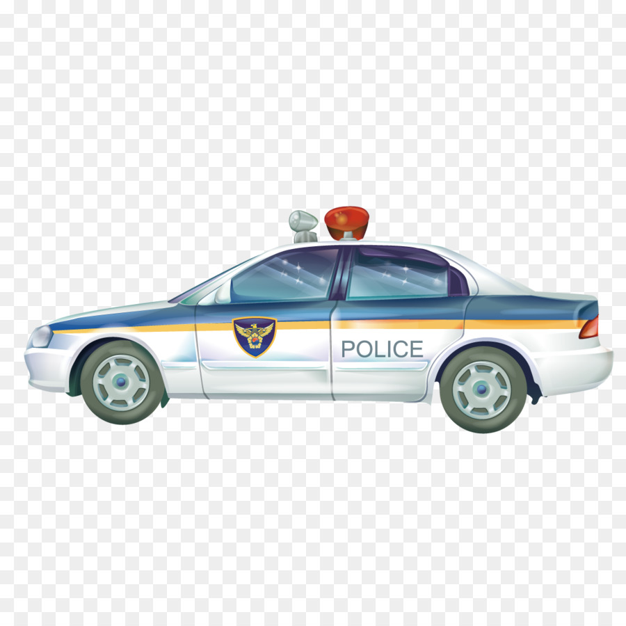 auto della polizia - Cartoon auto della Polizia