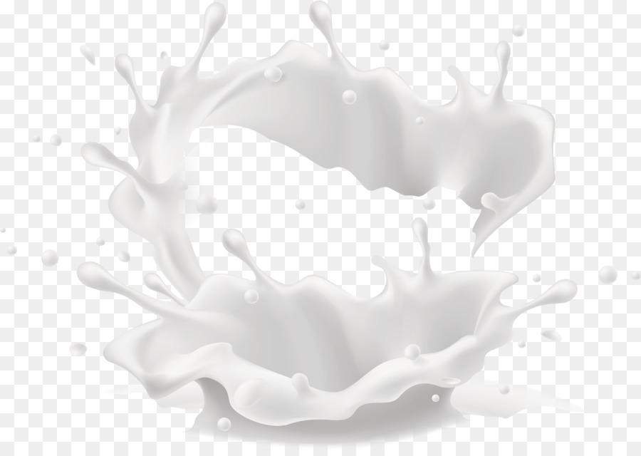 Il latte di mucca, file di Computer - spruzzata di latte