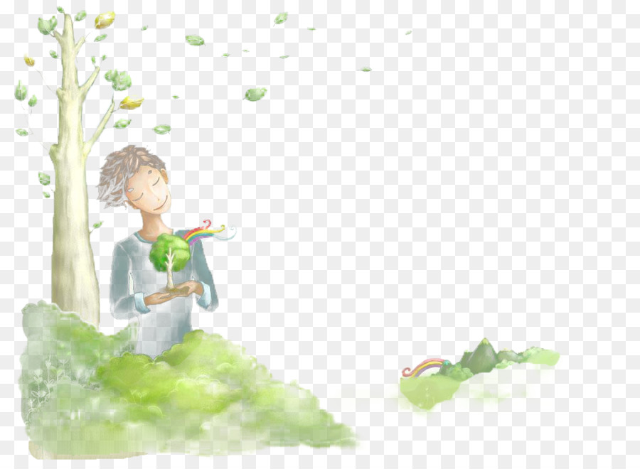 Arbor Day Scaricare Adobe Illustrator - Essere trattati, nel palmo di una verde