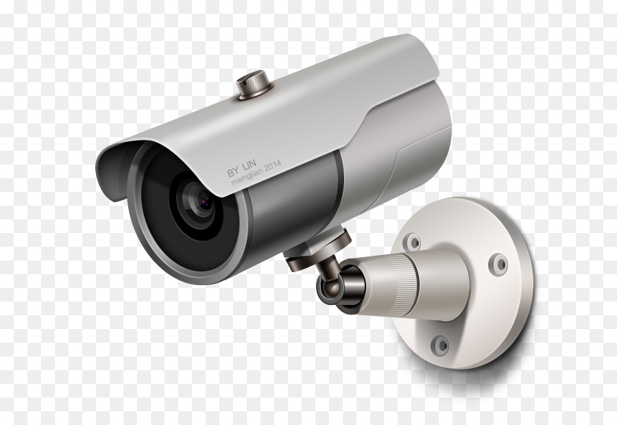 Video-überwachung Kamera-Symbol - Realistische Silber-Webcam