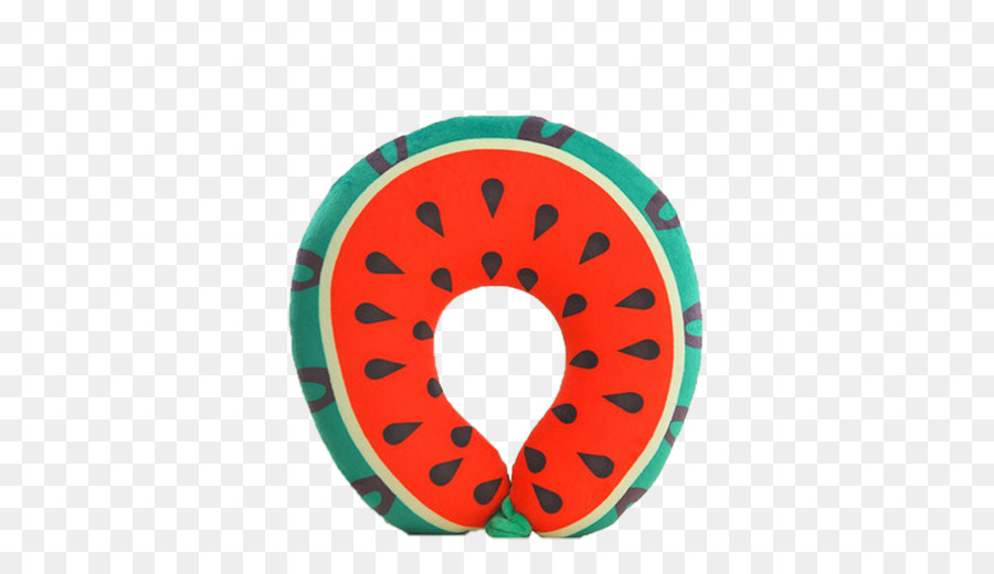 Kissen Nackenkissen Wassermelone Obst - Schöne Wassermelone u-Kissen