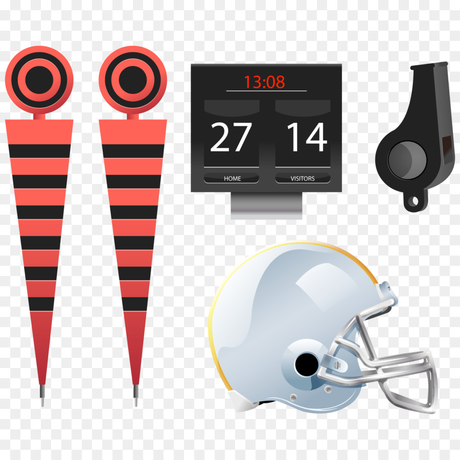 Di football americano, Rugby, calcio, Calcio casco - Vettore raccolta di football Americano oggetti