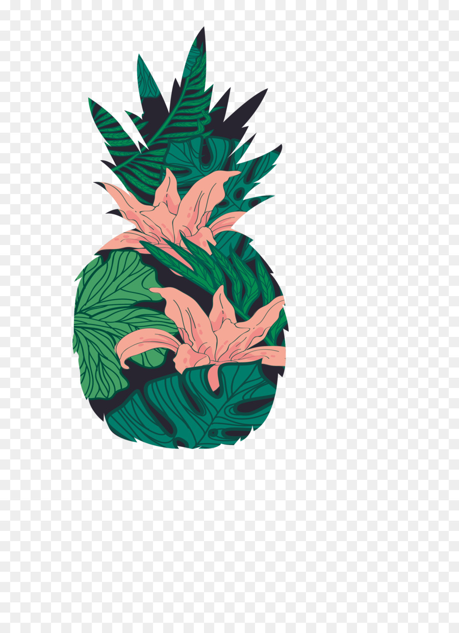 Icona - Fiore tropicale di ananas modello