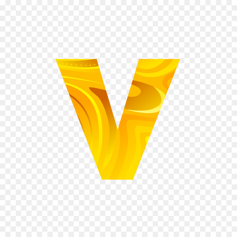 Buchstabe V-Schriftart - Die Goldenen Buchstaben V