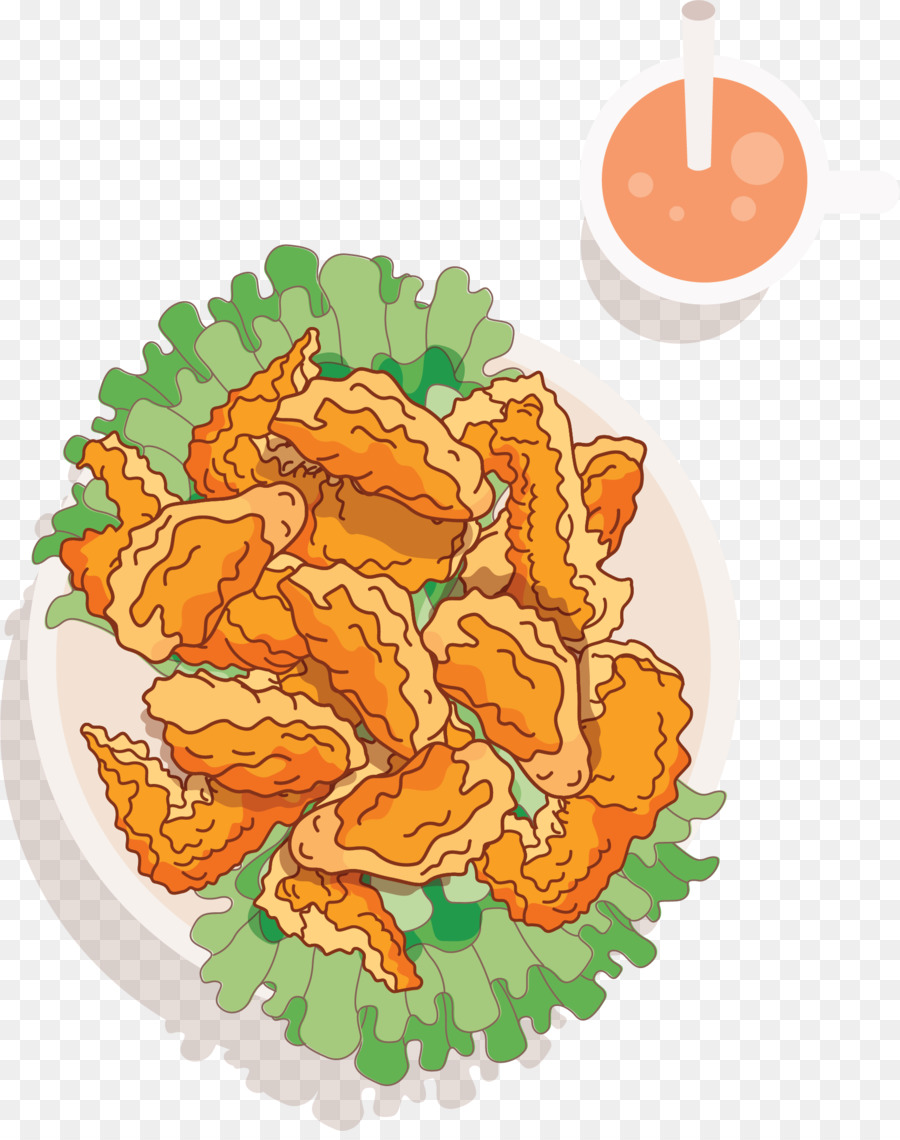 Fritto di pollo Buffalo wing Junk food, patatine fritte - Ali di pollo fritto pollo fritto gambe