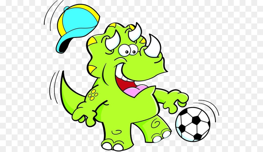 Dinosauro triceratopo Calcio Clip art - Cartoon rhino calci