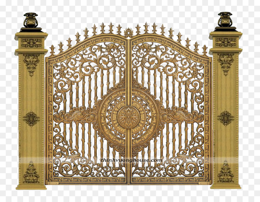 Aluminium-Legierung Kupfer-Balkon - Golden door-Muster