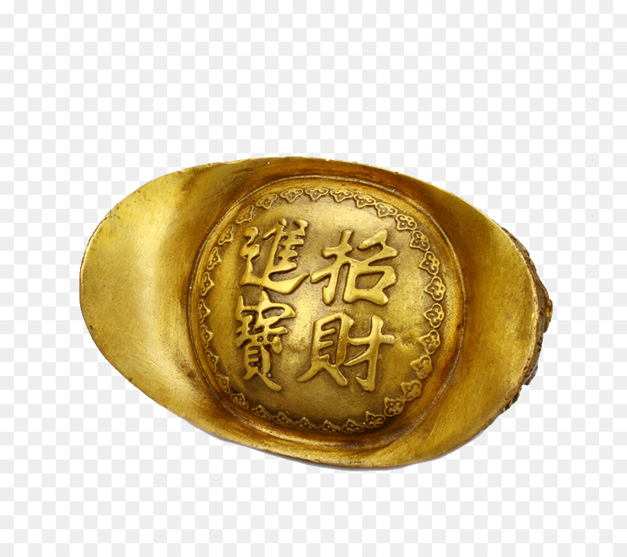 Messing Kupfer Gold - Messing Glücklichen Cai gold ingot