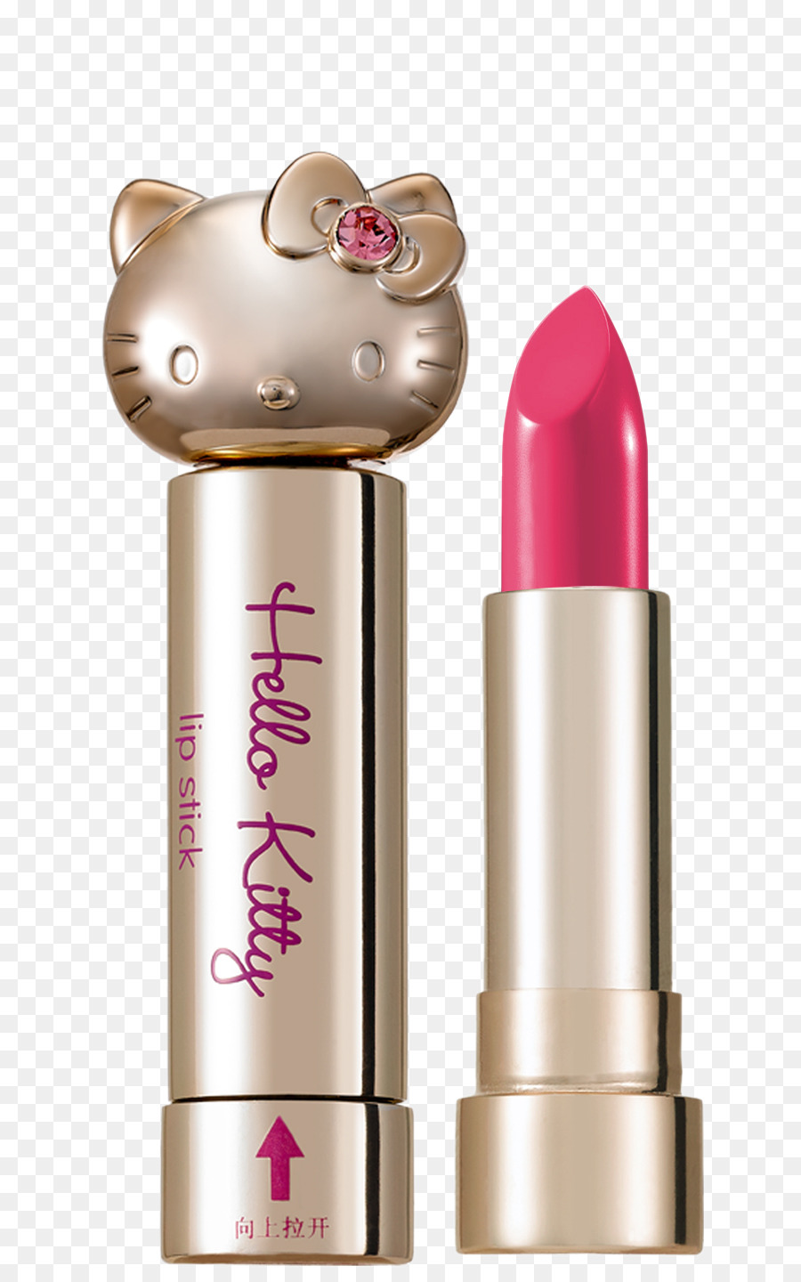 Hello Kitty Rossetto, balsamo per le Labbra Lip gloss Fondazione - Rossetto diamante Hello Kitty dorato