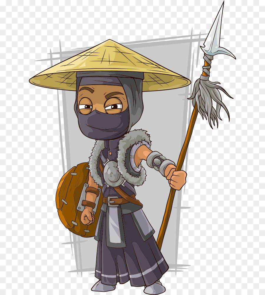 Mongolia Cartoon illustrazione Stock Illustrazione - L'uomo spears