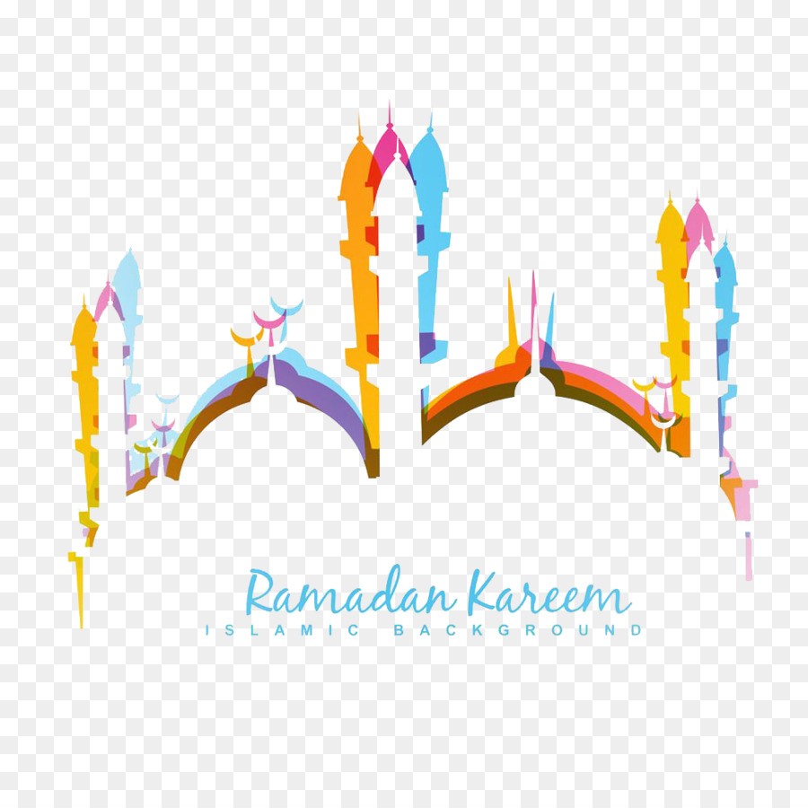 Eid al-Fitr, la festa di Eid Mubarak Eid al-Adha Ramadan Moschea - Moschea islamica colore silhouette
