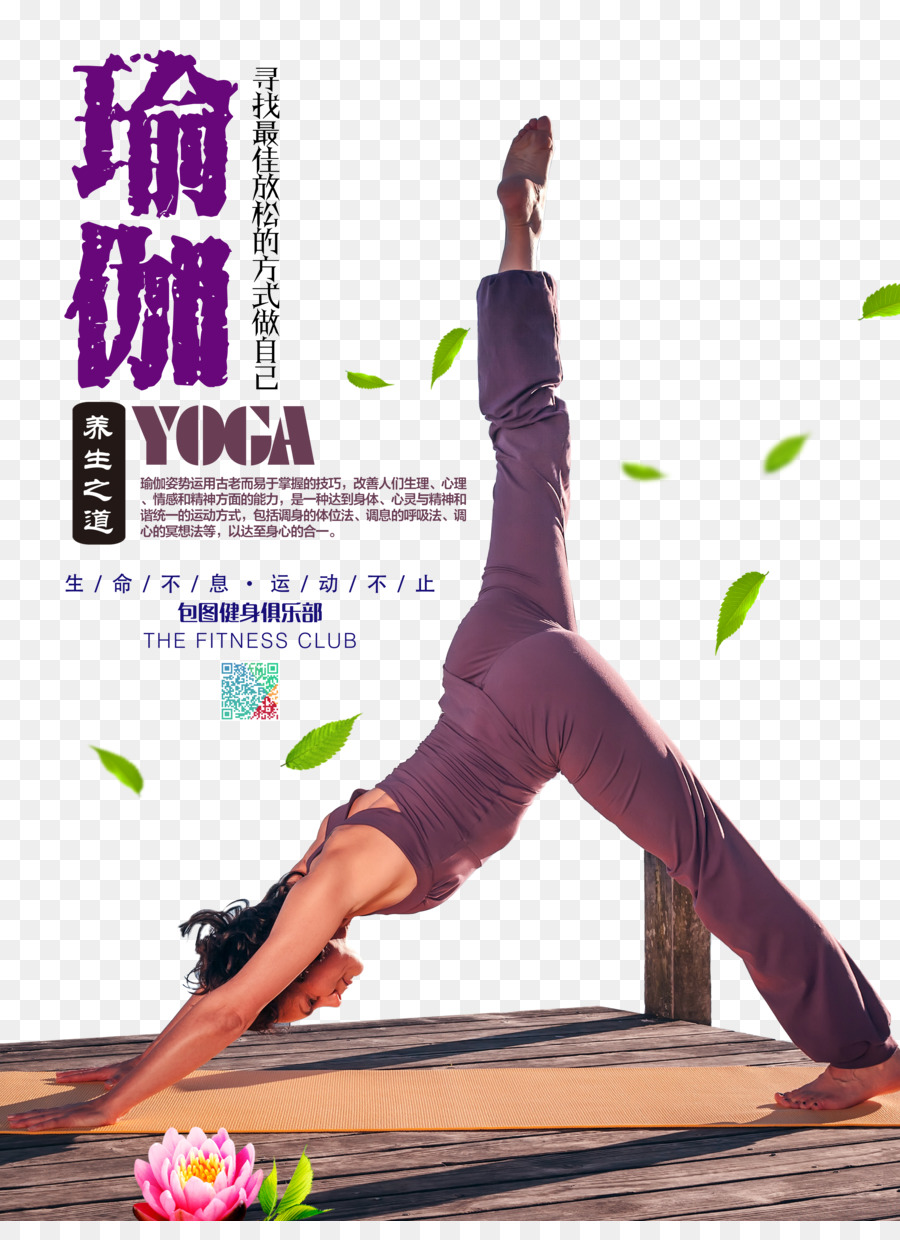 Hatha yoga Poster Vinyāsa centro Fitness - yoga