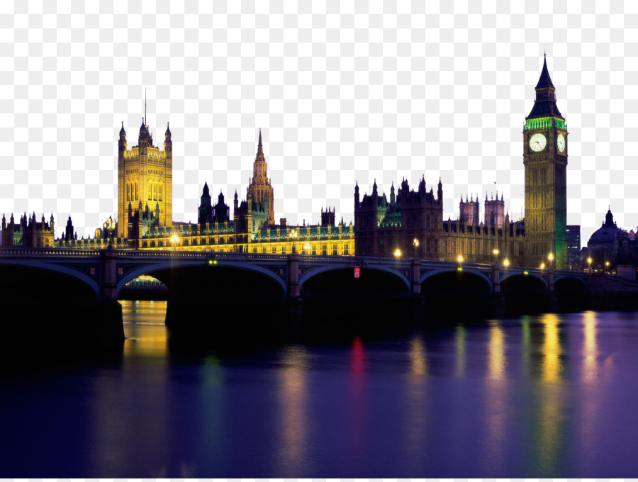Palazzo di Westminster, Big Ben, la Torre di Londra, Tower Bridge, carta da Parati - Inghilterra incantevole scenario tredici