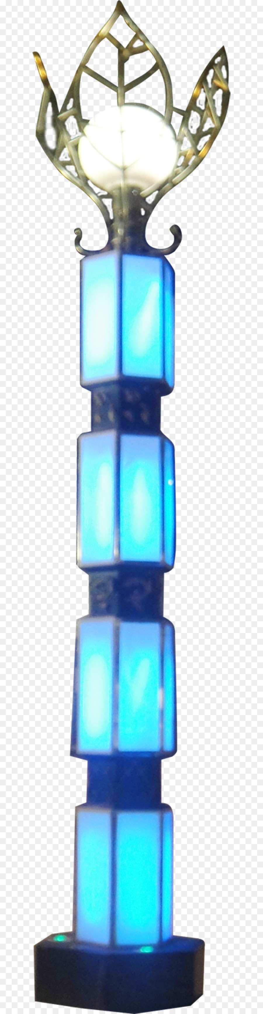 màu xanh - Kim loại streetlight kết cấu dựng mô hình