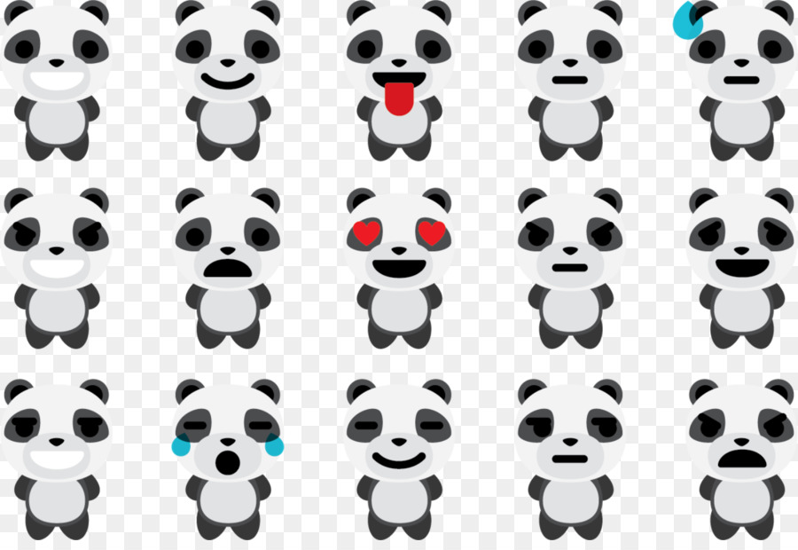 Telefon Gesichtsausdruck Emoji - Panda Ausdruck