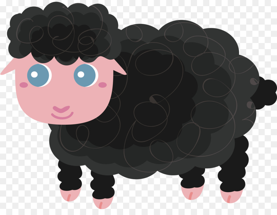 Black sheep cừu Đen, Hoạt hình Mazagran - Hoạt hình black sheep chút png  tải về - Miễn phí trong suốt Màu Hồng png Tải về.