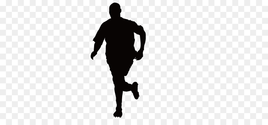 Sport Aufkleber - Laufenden Mann silhouette