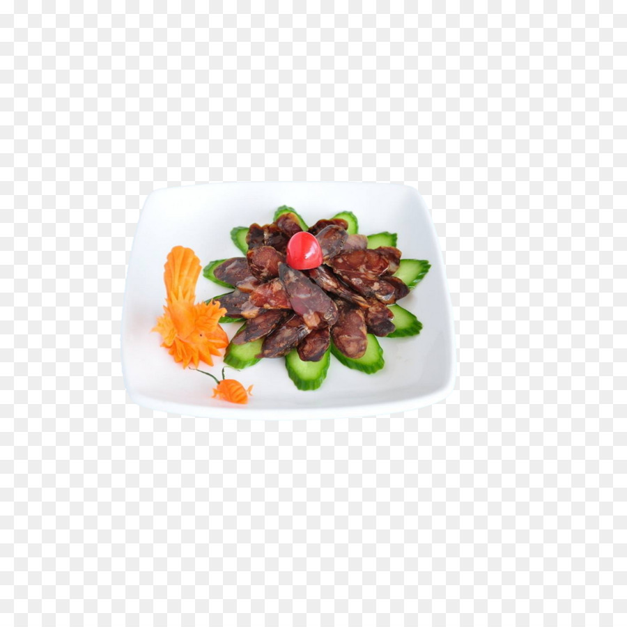 Chinesische Wurst Hähnchen mit gebratenem Speck Chili con carne - Breite Speck