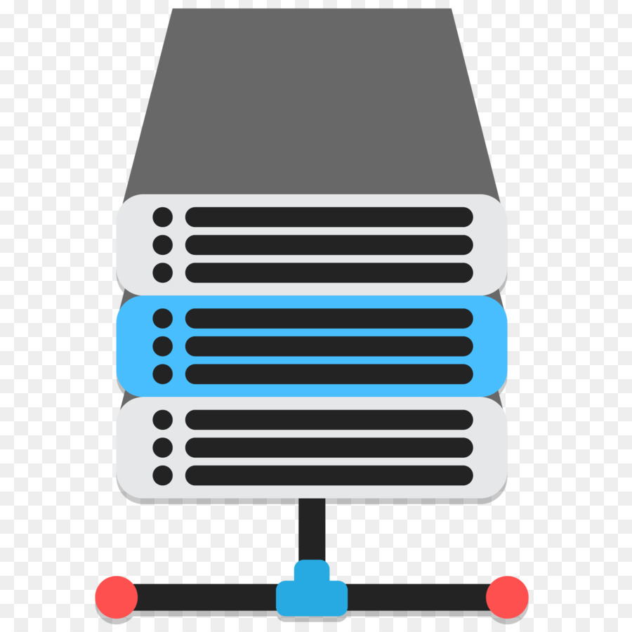 Web server di Download di rete di Computer - Vector Cartoon Sito Server Rack