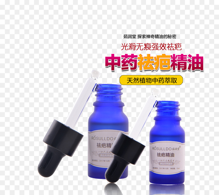 Bottiglia di vetro Liquido Viola - TCM rimuovere la cicatrice olio essenziale