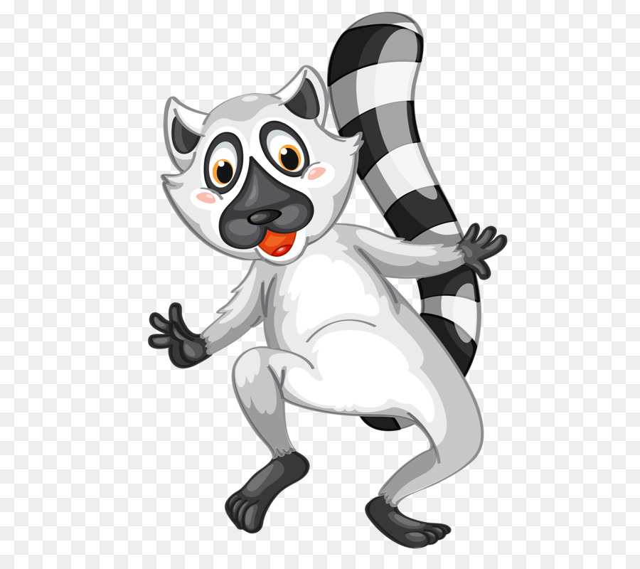 Lemure Clip art - carino piccolo procione