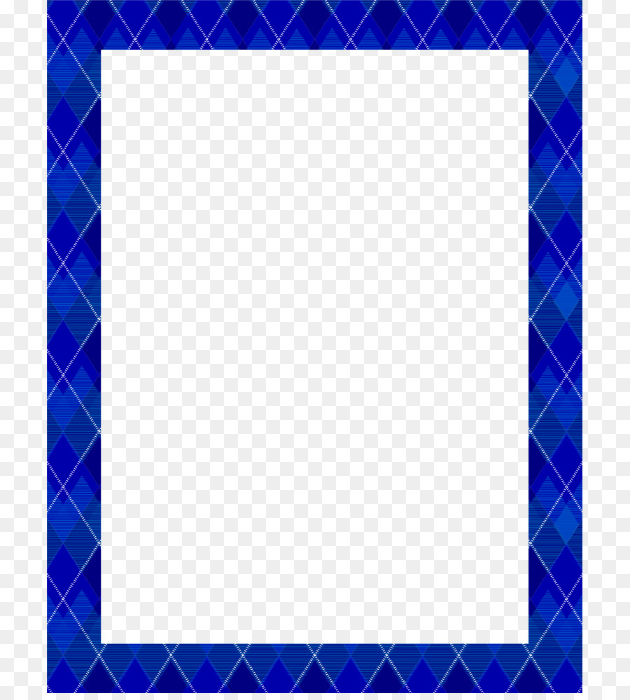 Area Quadrata Blu Modello - Bordo blu Telaio PNG Pic