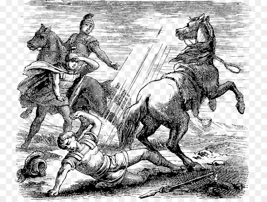 La Conversione di San Paolo la Conversione di san Paolo Apostolo conversione Religiosa Illustrazione - Battlefield Uccidere Cavalli