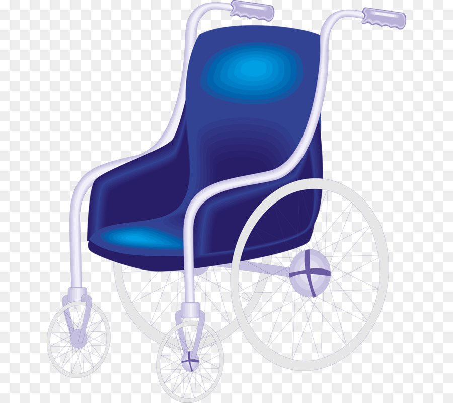 Für Rollstuhlfahrer - Rollstuhl blau