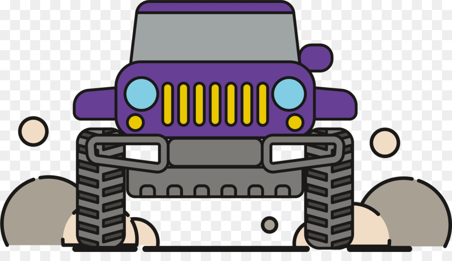 Xe Jeep - Màu tím jeep