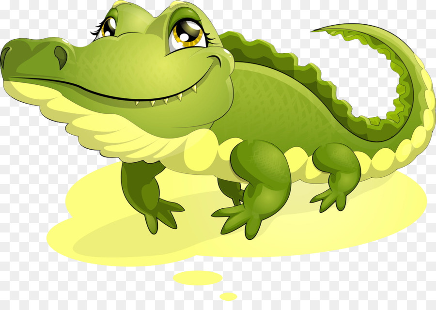 Krokodil Alligator Cartoon Illustration - Krokodil