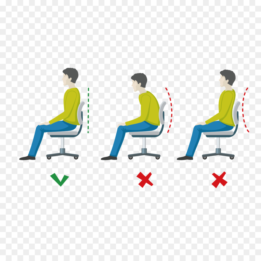 Seduta Neutro della colonna vertebrale corpo Umano, illustrazione Stock - Demo seduto un uomo