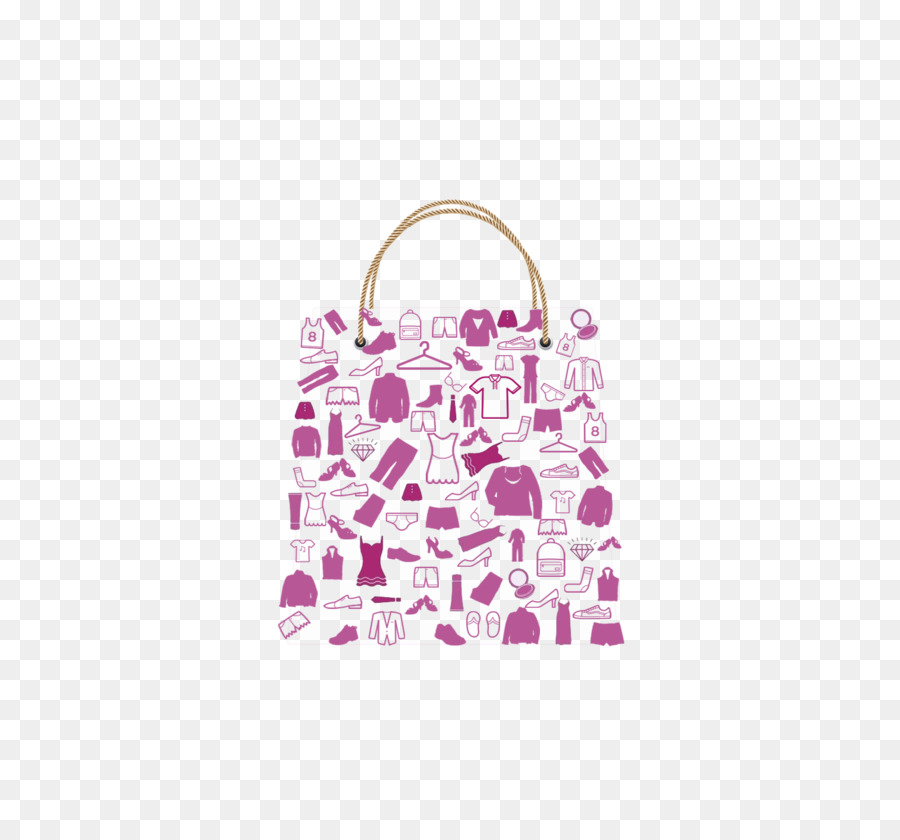 Centro commerciale Shopping bag Promozione - Una shopping bag composto di vestiti