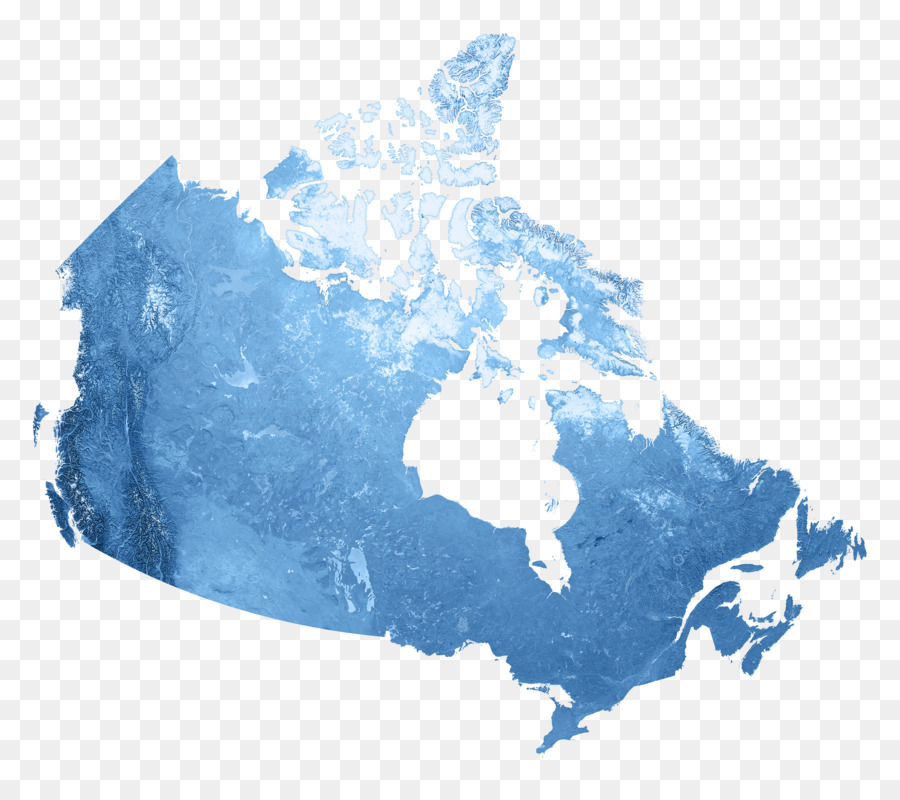 Canada Mappa di fotografia di Stock, Clip art - Blu mappa del Canada