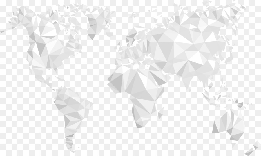 Weltkarte Polygon - 3D-polygon-Karte der Welt