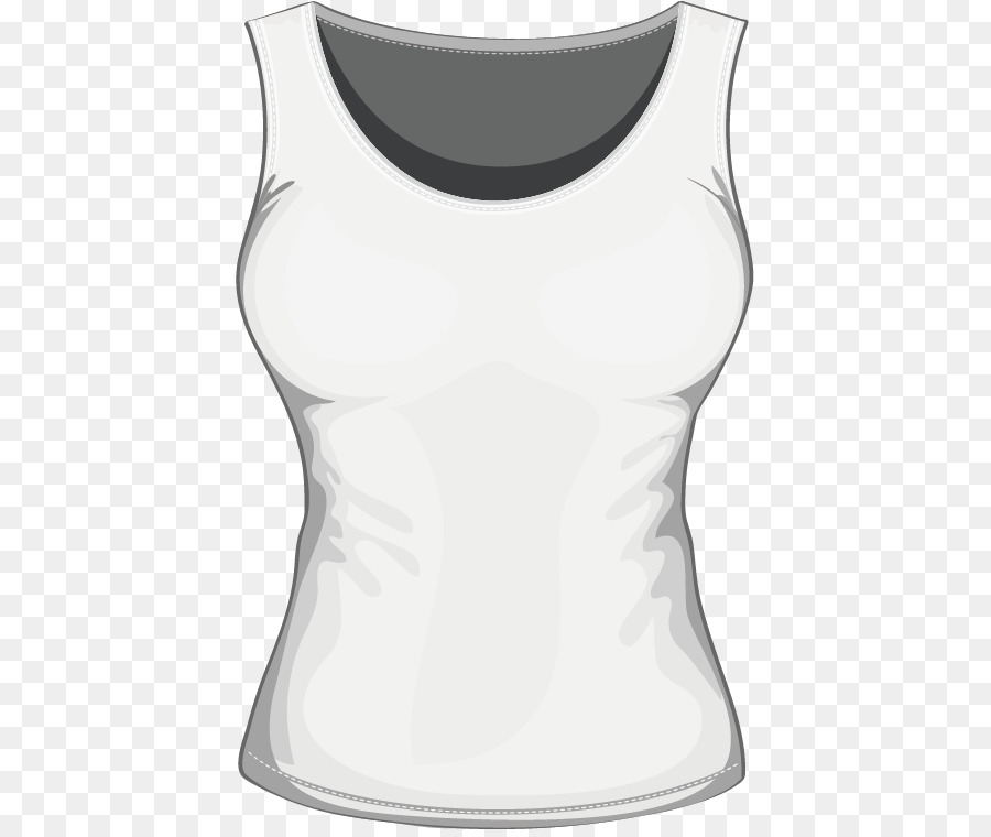 T-shirt Vest Spalla senza Maniche di camicia - vettore vest
